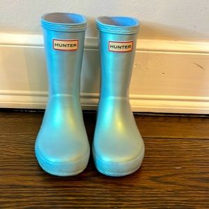 Hunter boots size UK8 US9 toddler and UK9 US10